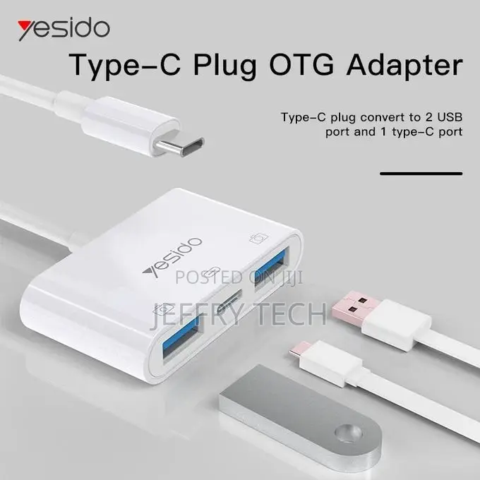 Yesido 3 in 1 Type-C to USB OTG Charging U Disk Camera Cardr