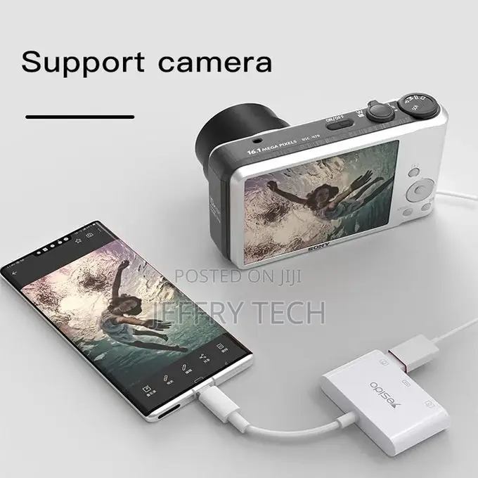Yesido 3 in 1 Type-C to USB OTG Charging U Disk Camera Cardr