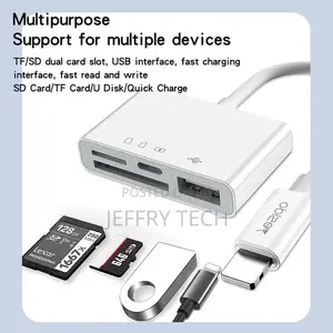 Yesido 4 in 1 OTG Cable With USB Charging Port Male to Femal