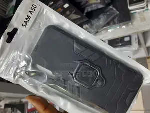Case With Magnetic Ring Stand for Samsung Galaxy A50 - Black