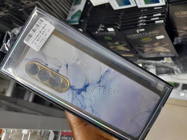 R Samsung Z Fold 3 / Zfold 4 Case Hard PC Plastic Marble Pho