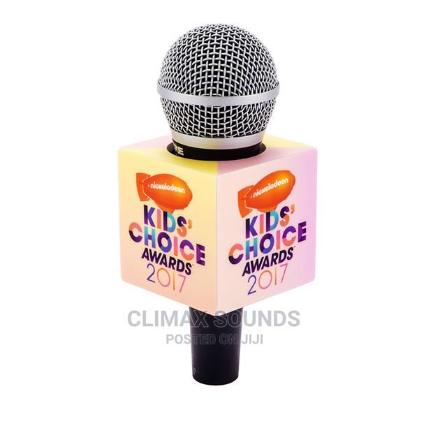 White Microphone Flag