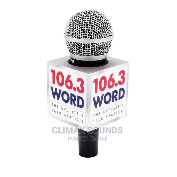 Microphone Flag Pure White
