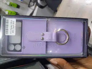 Galaxy Z Flip4 Silicone Cover With Ring, Bora Purple