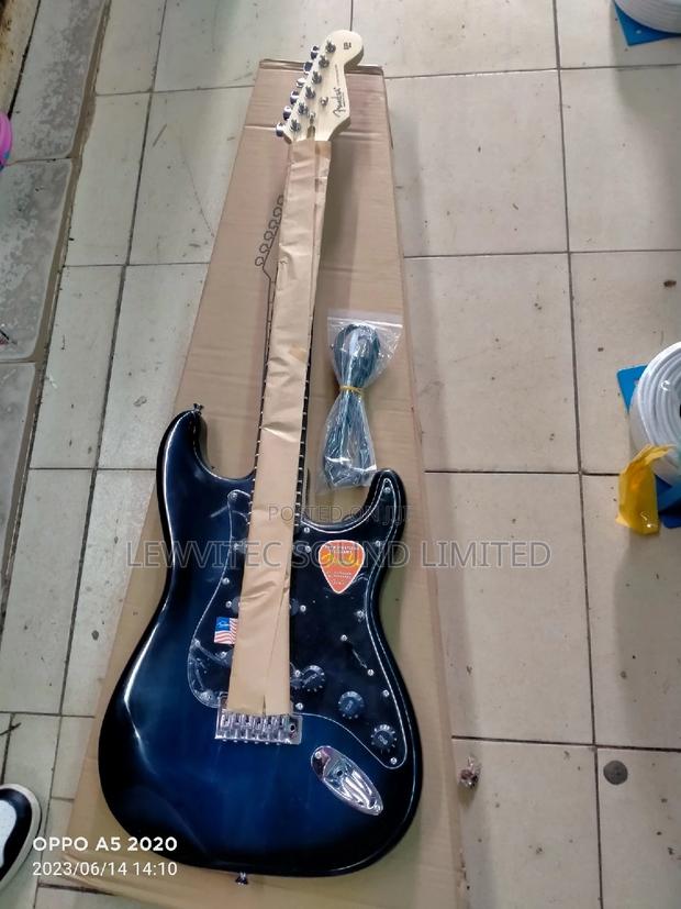 Fender Blue Black Guitar