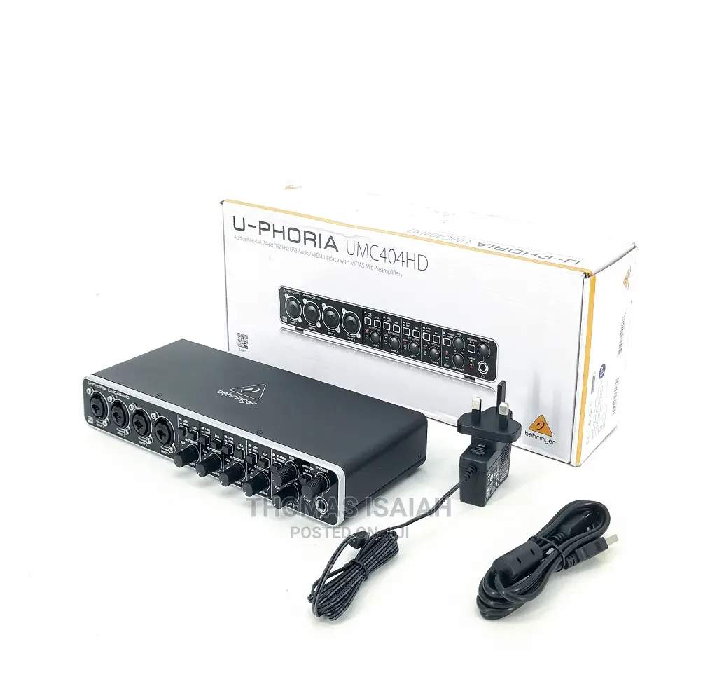 Behringer UPHORIA UMC404HD USB Audio Interface Audiophile 4x