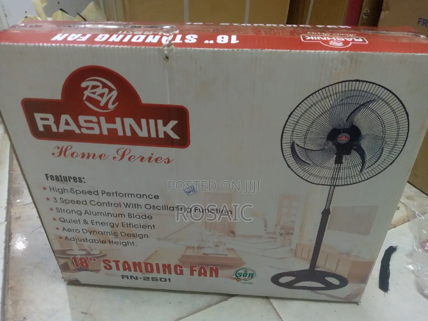 Rashnik 18" Standing Fan