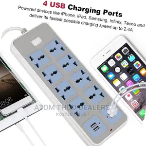 *New Smart Power Strip Extension With USB Port*