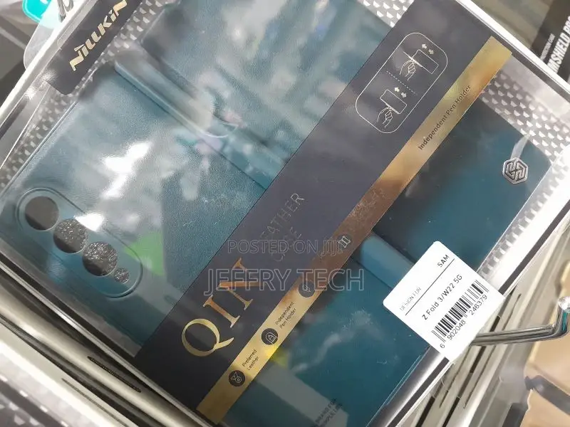 Nillkin Case - Qin Leather Case, Galaxy Z Fold 3, Green