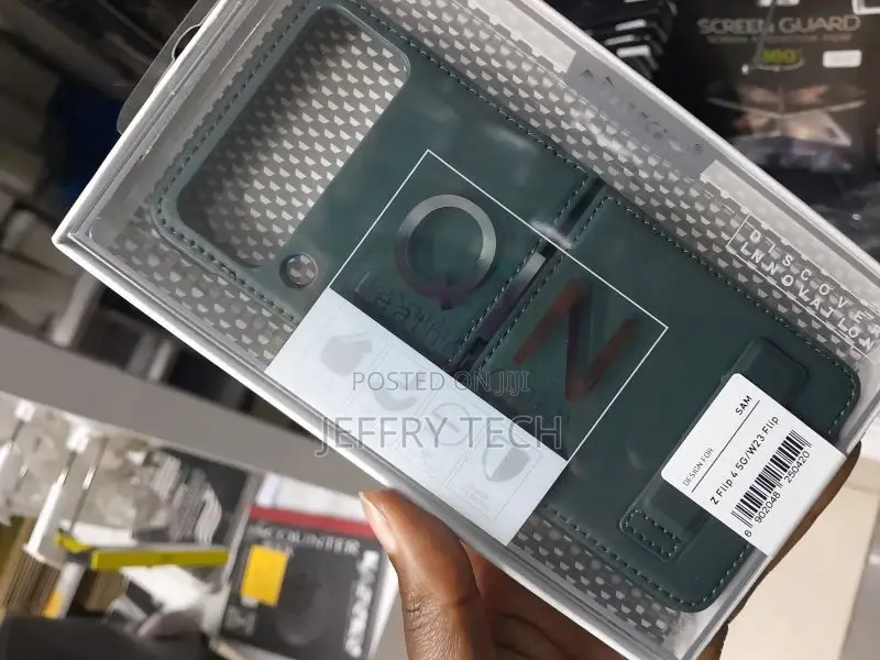 Leather Case Nillkin Qin at Samsung Galaxy Z Flip 4 Green