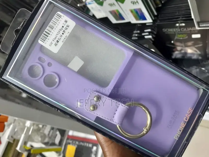 OPPO Find N2 Flip Macaron Magnetic Phone Case Ring(Purple)
