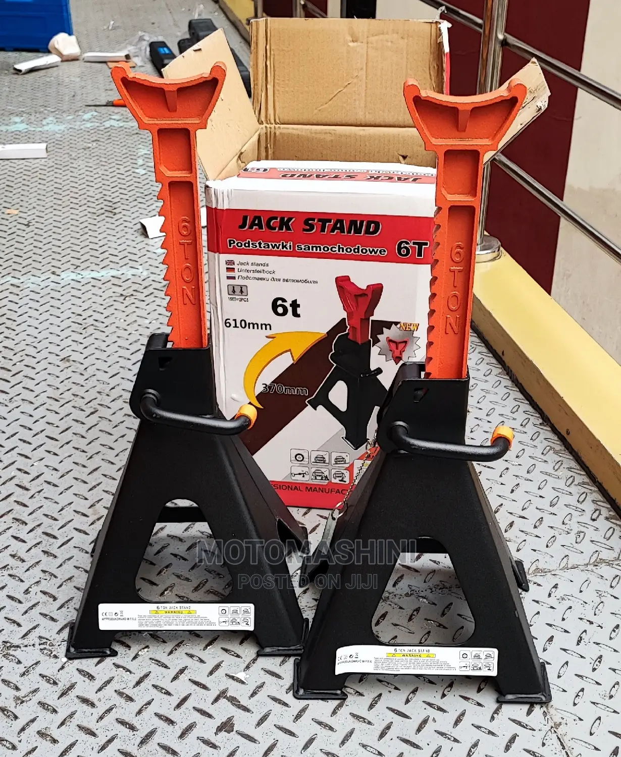6 Ton Car Jack Stands Set of 2 Pieces