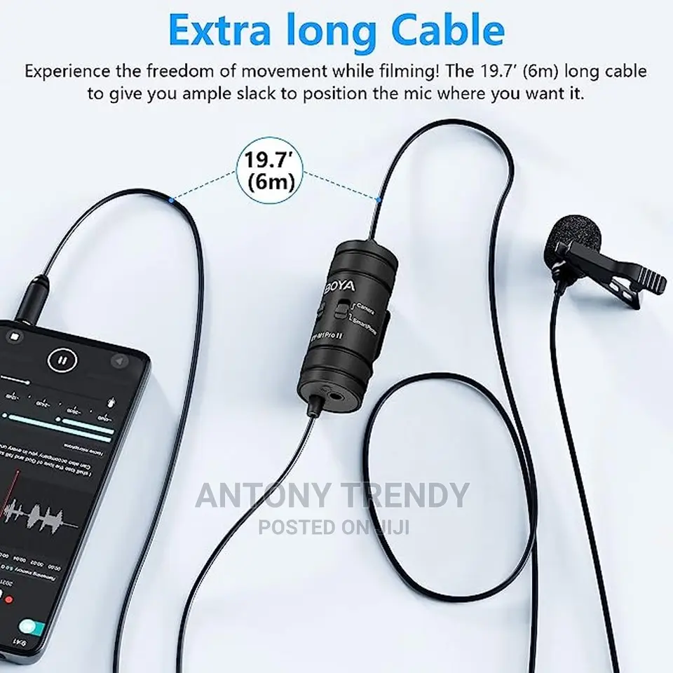 Plug-Play Wireless Lapel Lavalier Auto-Syncs Microphone