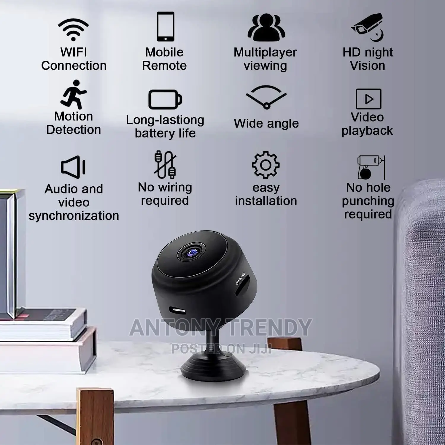 Generic Wifi Wireless Hidden Camera A9 Mini CCTV