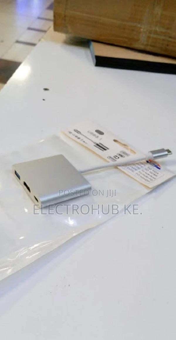 Leading 3 in 1 USB Hub Type C USB C 3.1 to HDTV+USB Adapter
