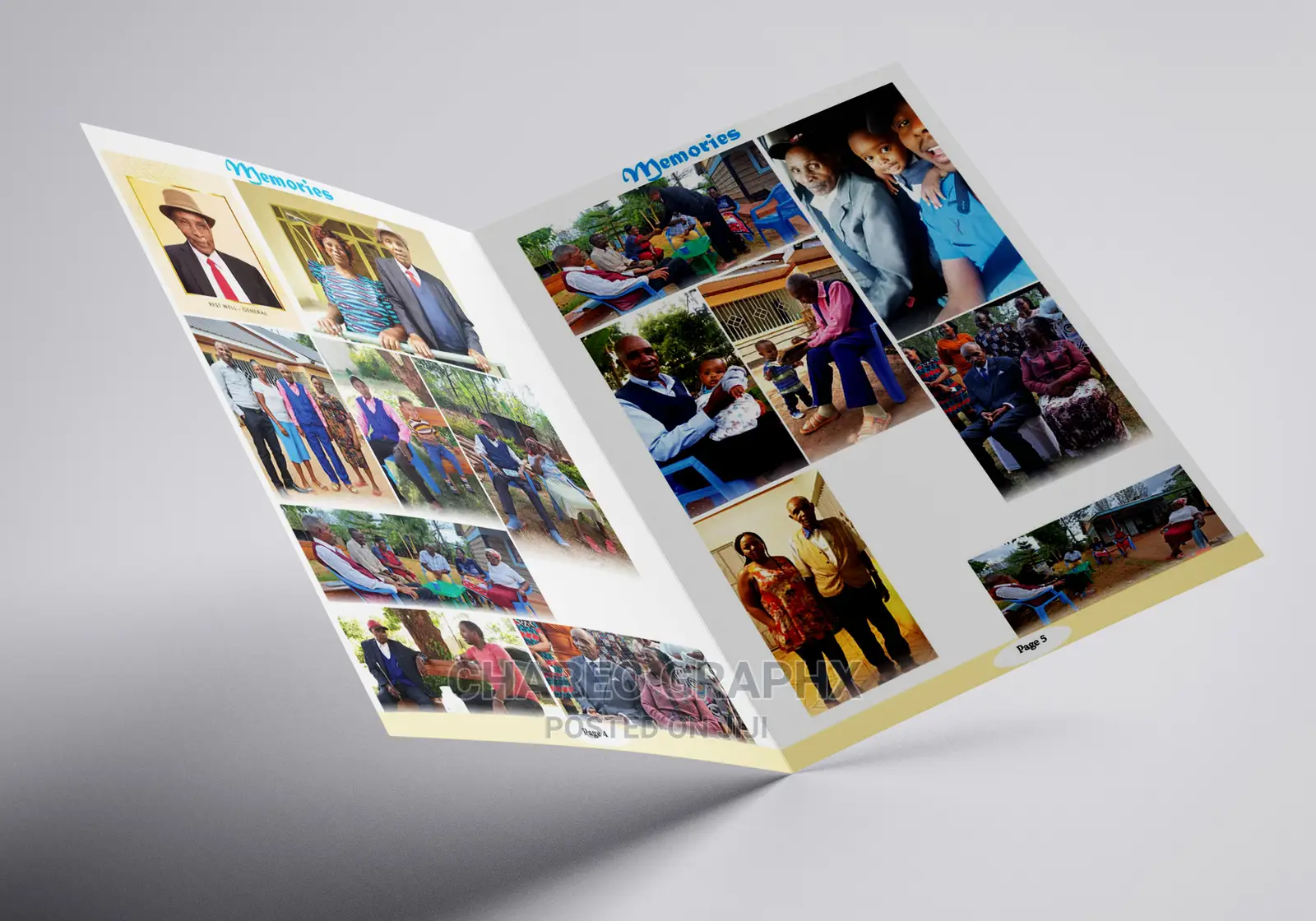 A3 Programme / Eulogy Printing