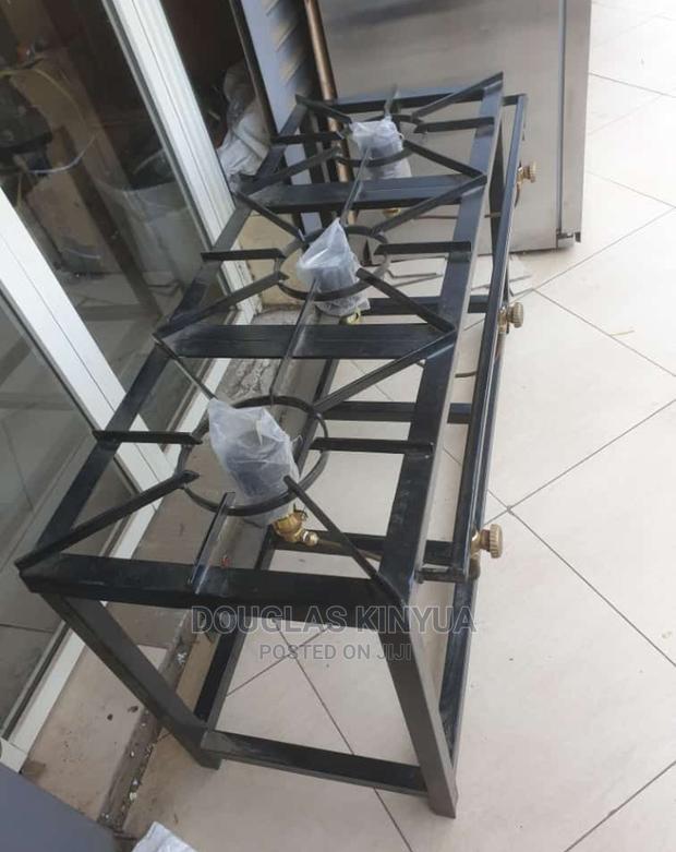 Commercial Mild Steel Gas Cooker Three Burner - main view