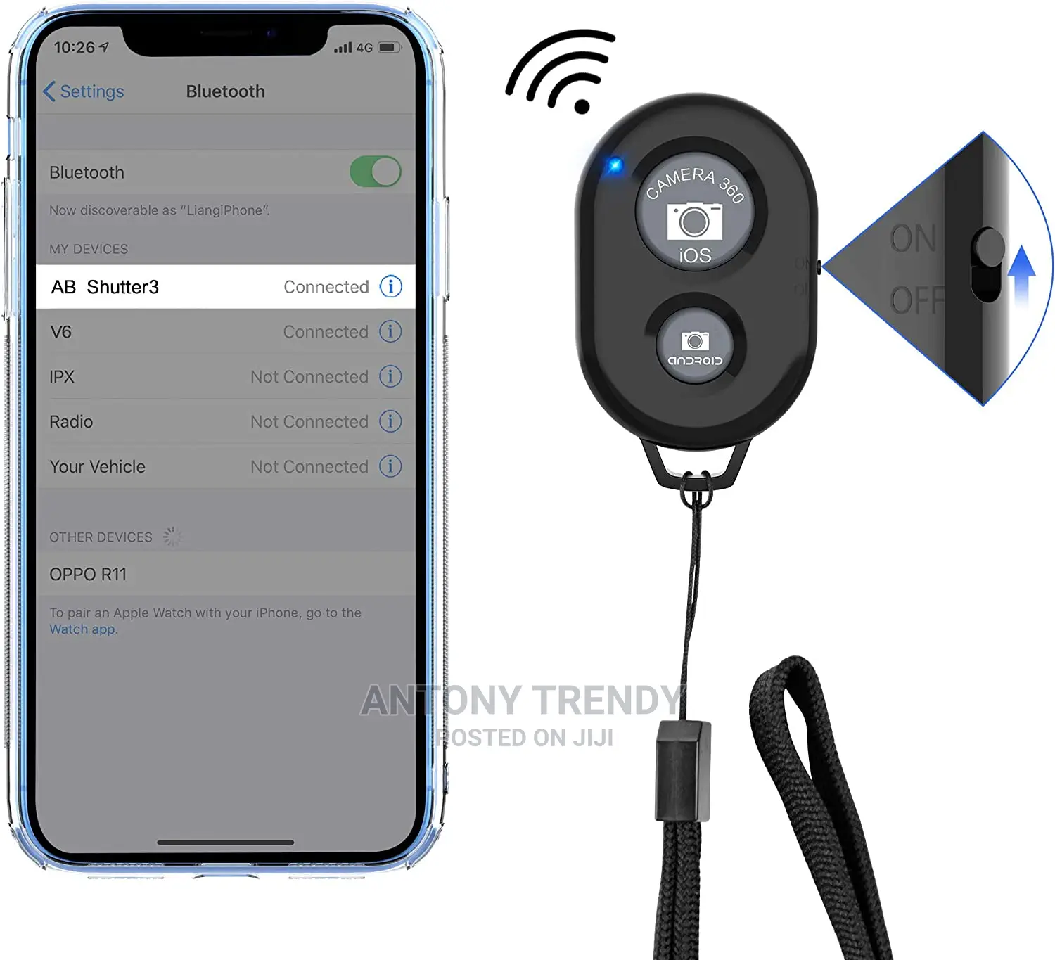 Camera Shutter Remote Control for Smart Phones