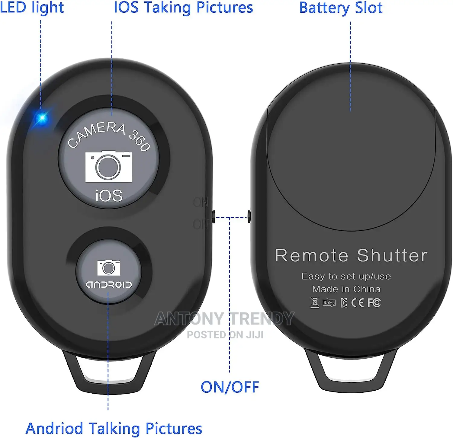Camera Shutter Remote Control for Smart Phones