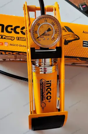 Ingco Foot Pump 150psi- Air Mattress, Tyres, Inflatable Pool