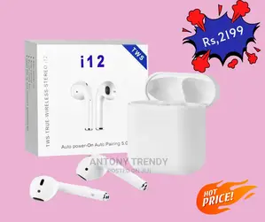 I12 TWS Headphones True Wireless Earphone With Mic