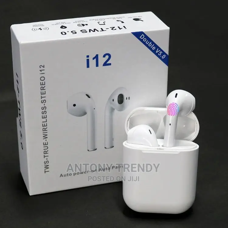 I12 TWS Wireless Bluetooth Earbuds With Charging Case