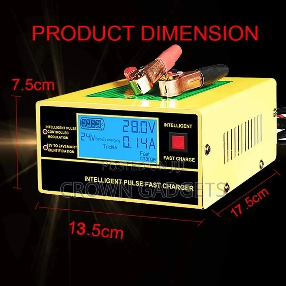 Portable 12 v 24and 200 Ah Intelligent Pulse Repair Car Batt