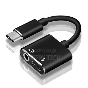 Type-C to 3.5mm Aux Earphone Adapter Charger Audio Cable