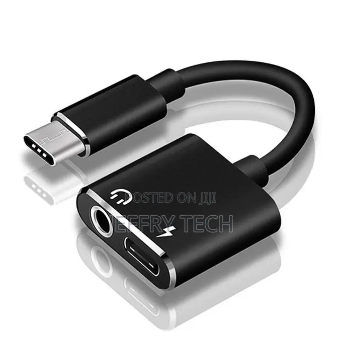 Type-C to 3.5mm Aux Earphone Adapter Charger Audio Cable