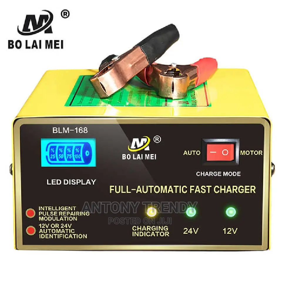 12v/24v Intelligent Car Battery Fast Pulse Charger, Nairobi