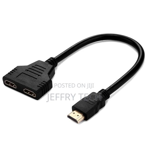 1080P HDMI 1 to 2 HDMI Male to Female Splitter Cable Cord Co