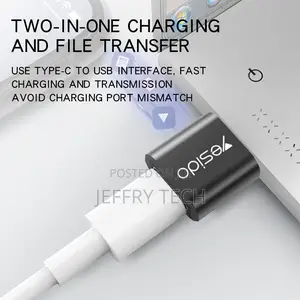 Yesido USB to Type-C OTG Adapter USB USB-C Male to USB Type-