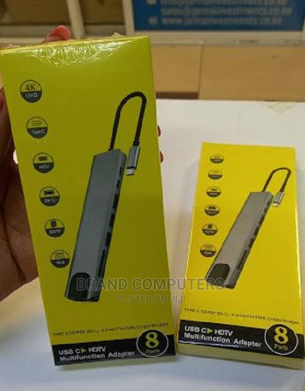 Affordable TYPE C 8 Way Type C With LAN 3 Usb Ports