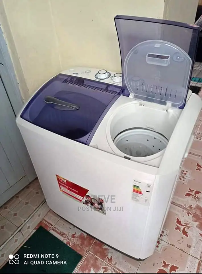 EX UK Von 7kg Twin Tab Semi Automatic Washing Machine