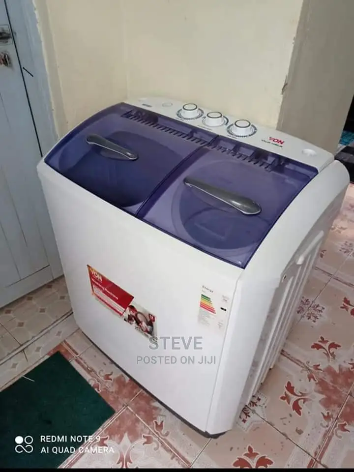 EX UK Von 7kg Twin Tab Semi Automatic Washing Machine