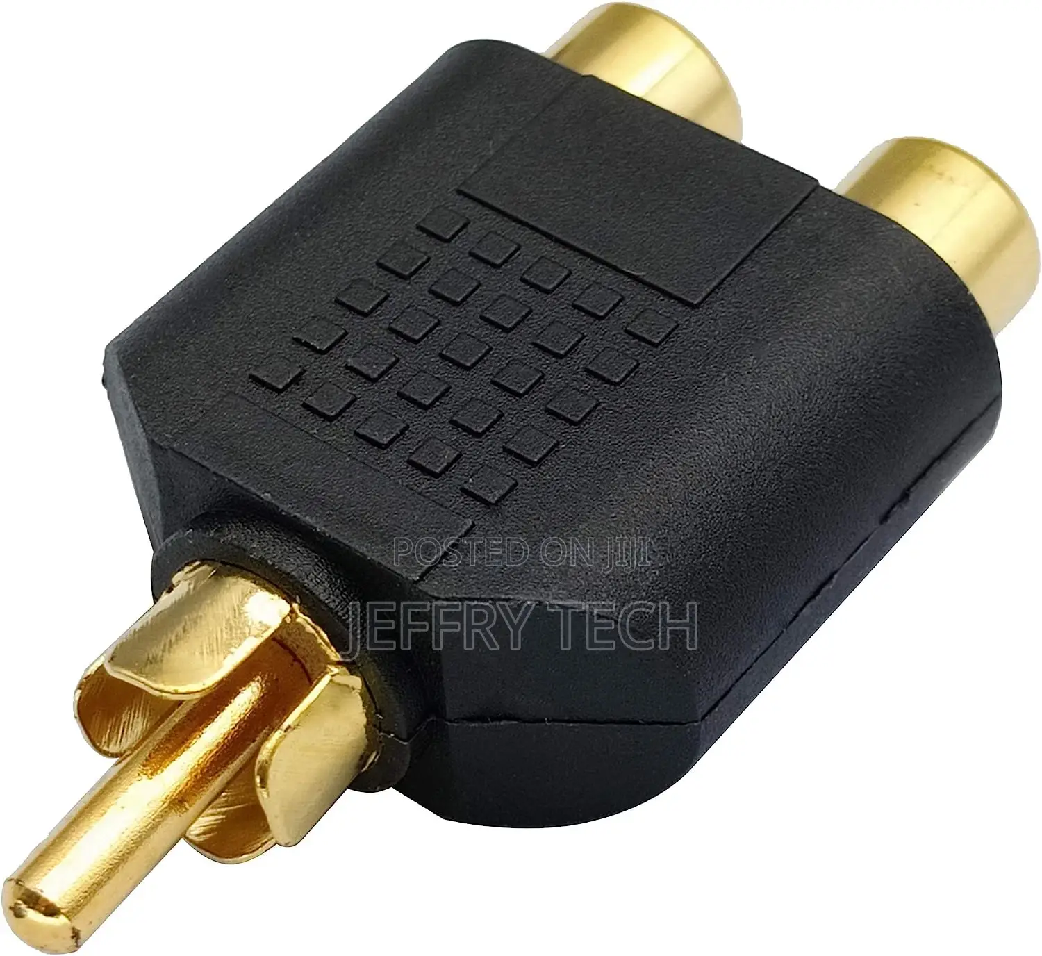 RCA Y Splitter Adapter,Gold-Plated1rca Male to 2 RCA Female