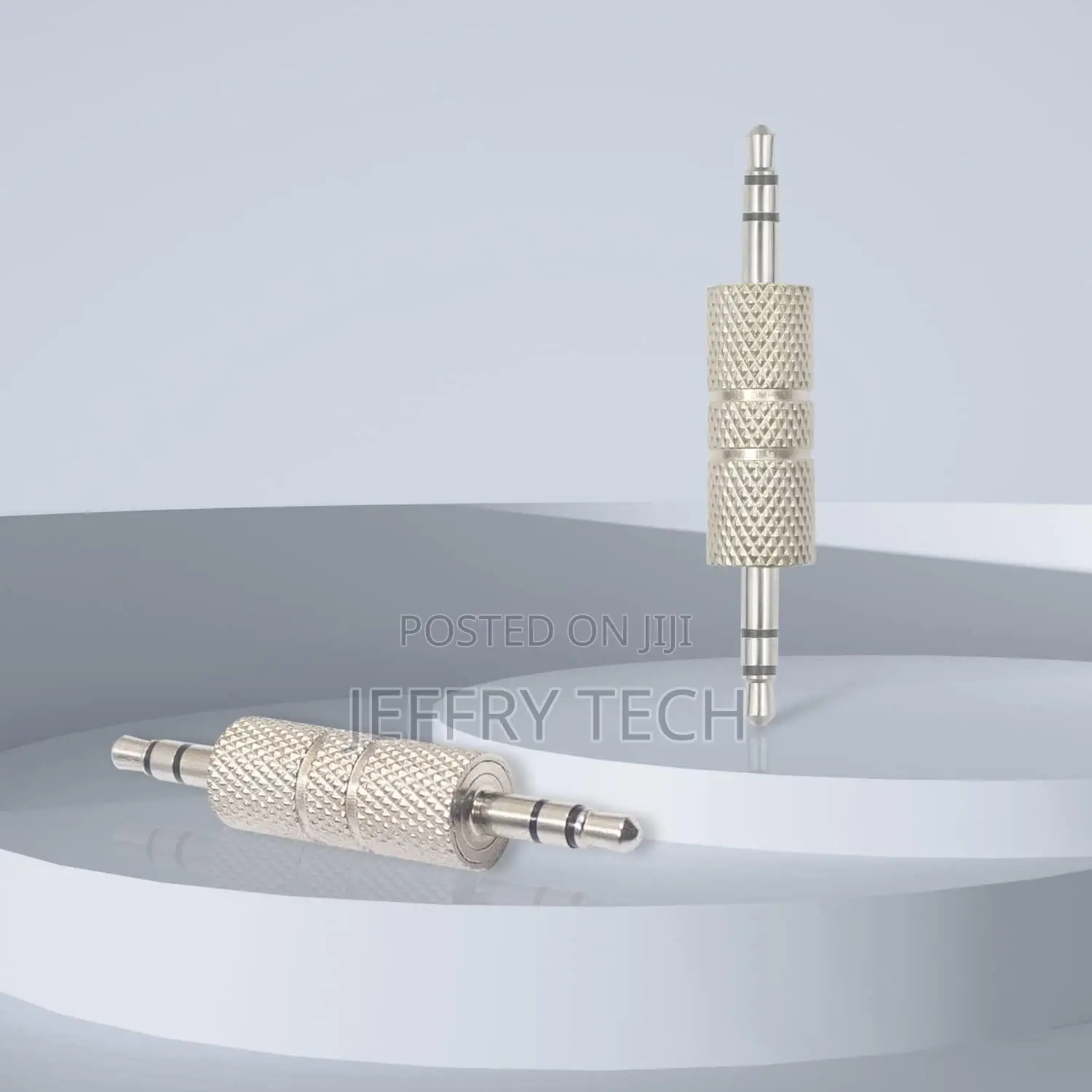 3.5mm Male to Male Audio Adapter, Metal Silver 3 Pole 3.5mm