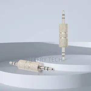 3.5mm Male to Male Audio Adapter, Metal Silver 3 Pole 3.5mm