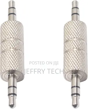 3.5mm Male to Male Audio Adapter, Metal Silver 3 Pole 3.5mm