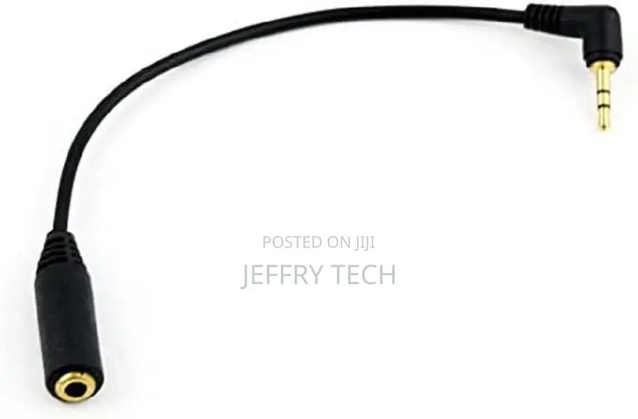 2.5mm Male to 3.5mm Female Headphone Jack AUX Audio Adapter