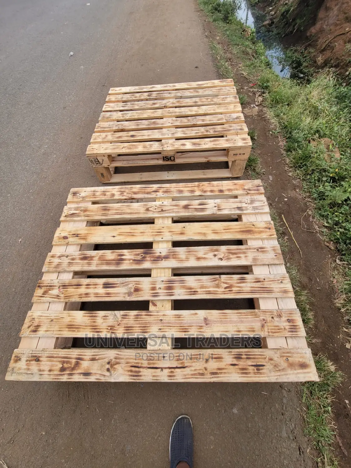 DIY Detachable Pallet Beds - Burnt Effect 4*6ft Pallet Bed