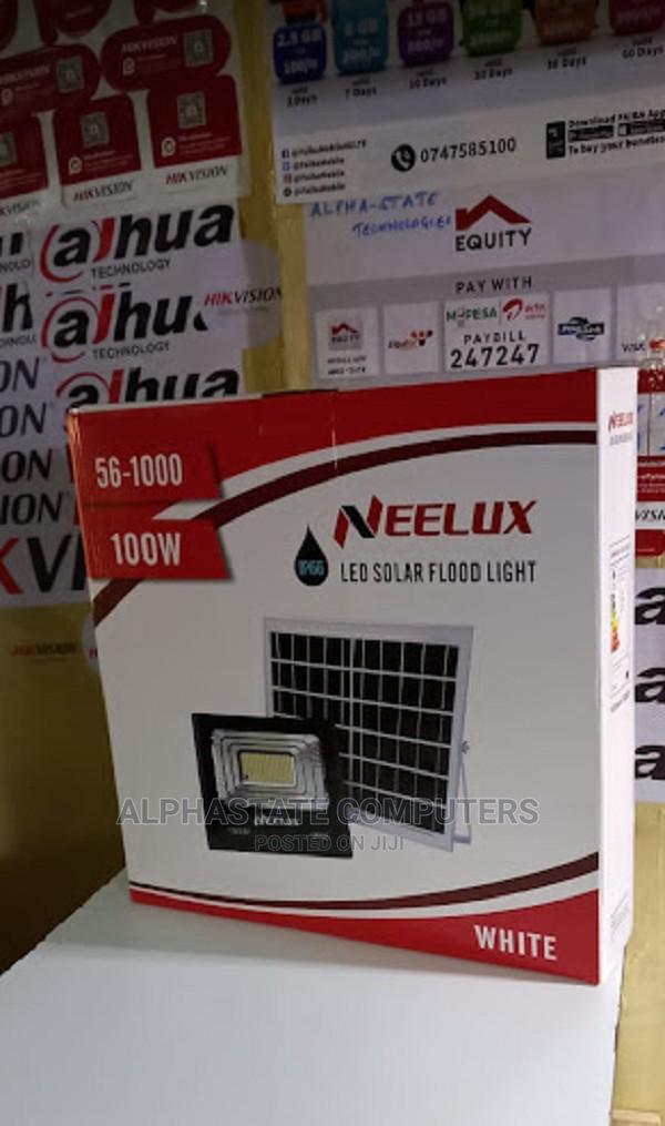 Best Neelux 100W Solar Floodlight + Panel - main view