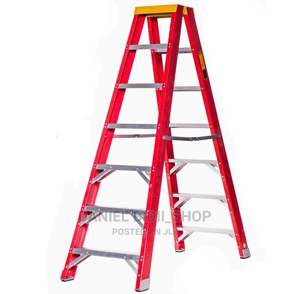 5 Step Double Sided Fibre Glass Ladder