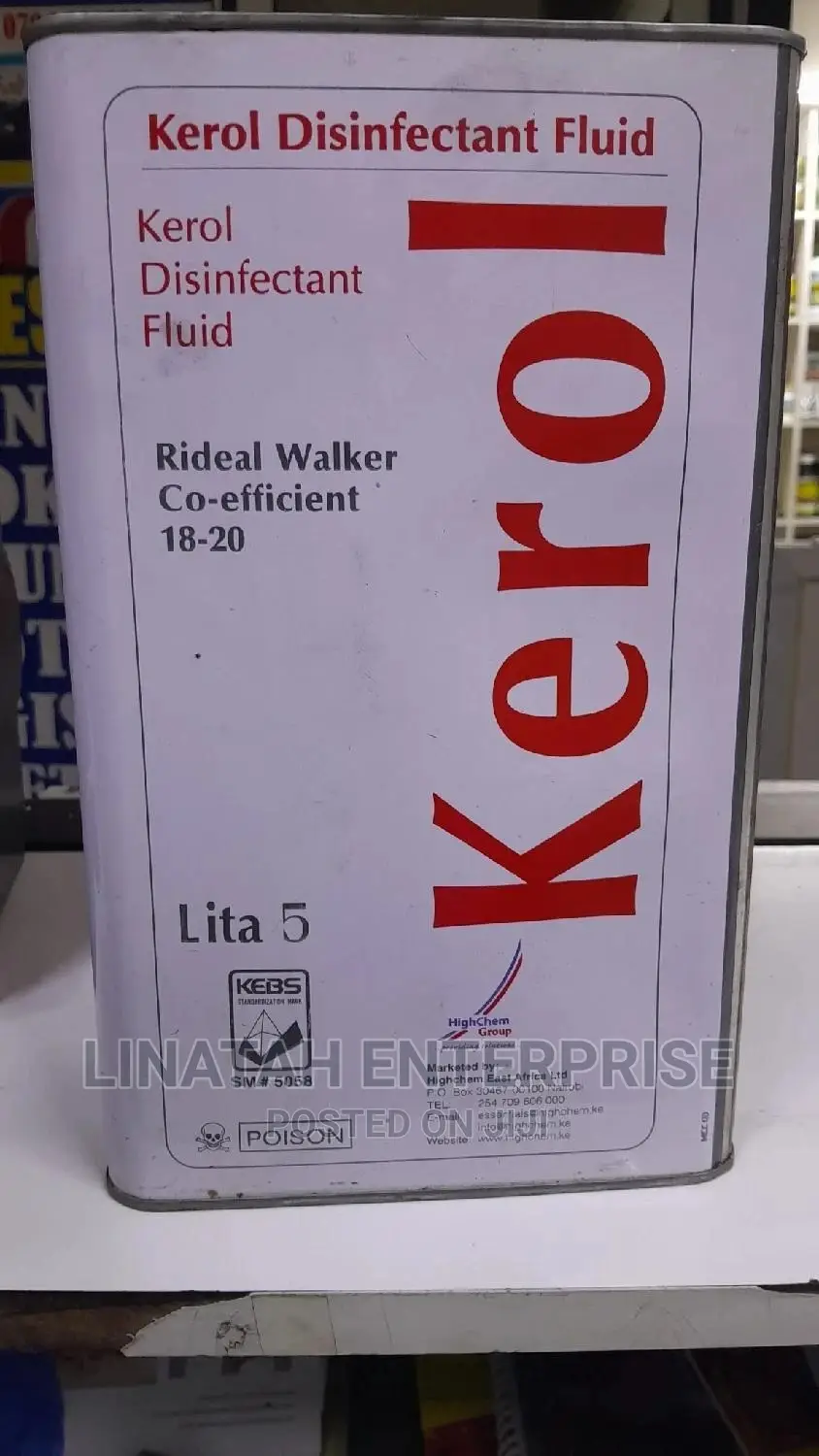 Kerol Disinfectant 5litre