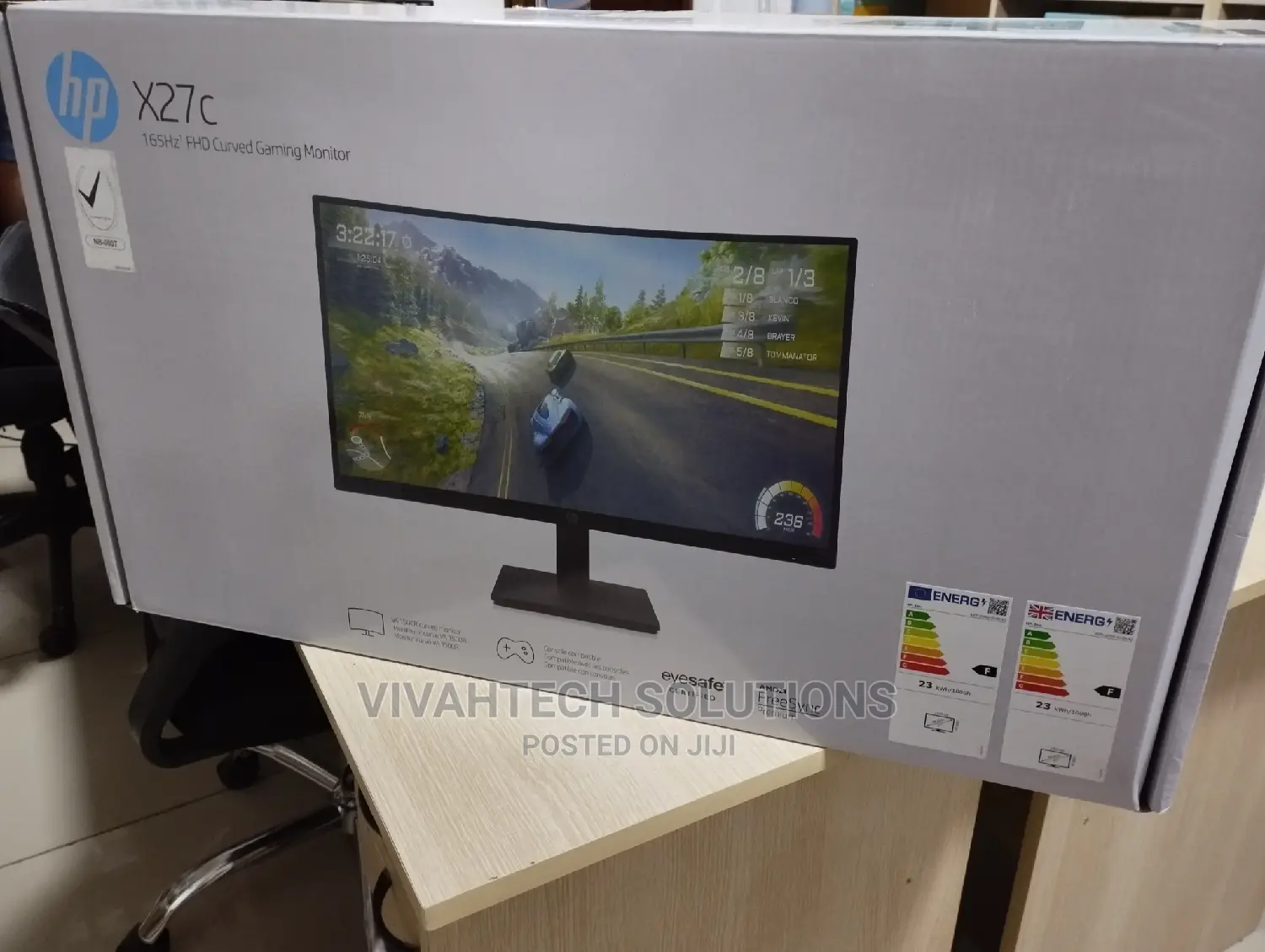 Hp X27c 165hz FHD Curved Gaming Monitors