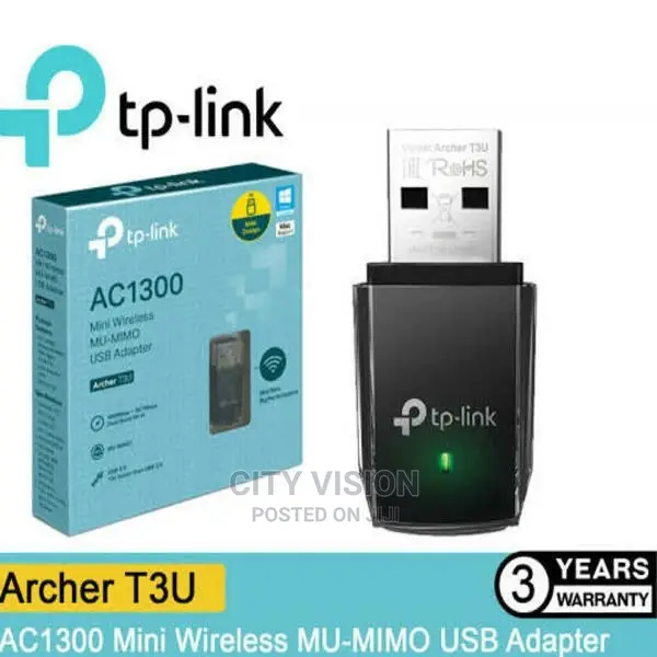 Tp-Link Ac1300 USB Adapter - Tl-Archer T3U