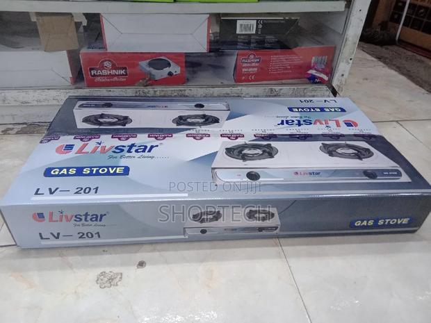 Livstar 2-Burner Table Top Gas Cooker Stainless Steel