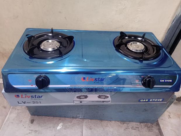 Livstar Gas Cooker/Stove Table Top Stainless Steel 2burner