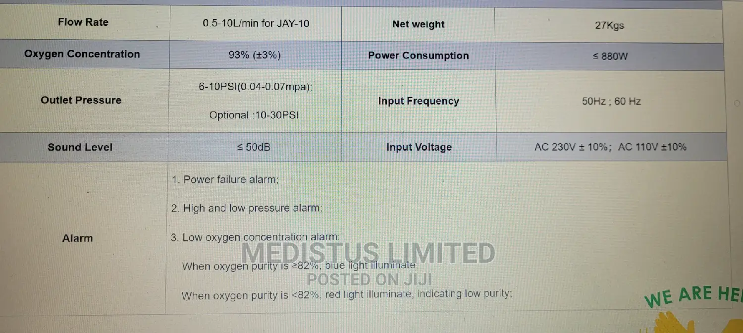 Oxygen Concentrator Jay 5 Dual Flow