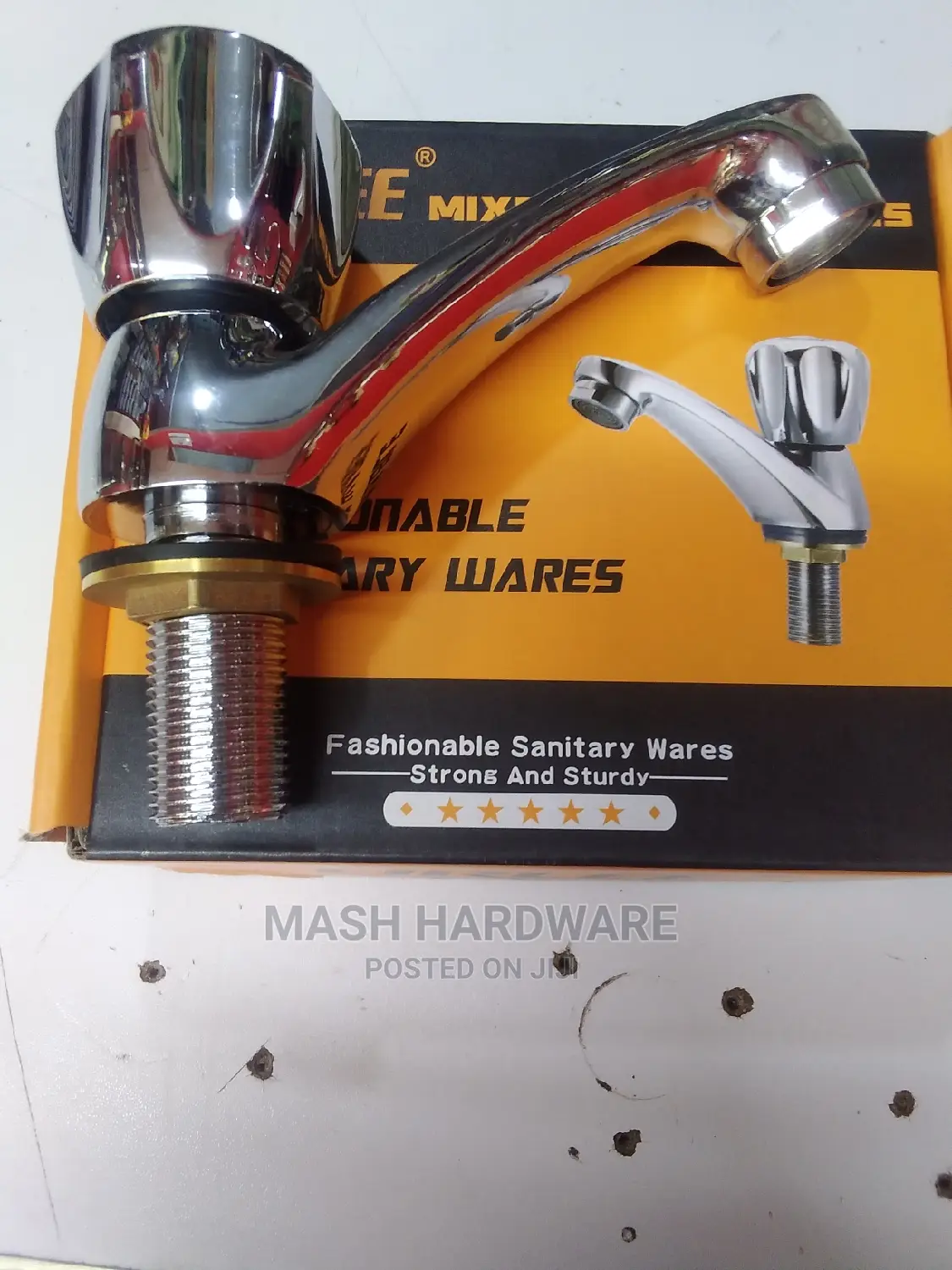 Lirlee Pillar Taps With Oval Handle